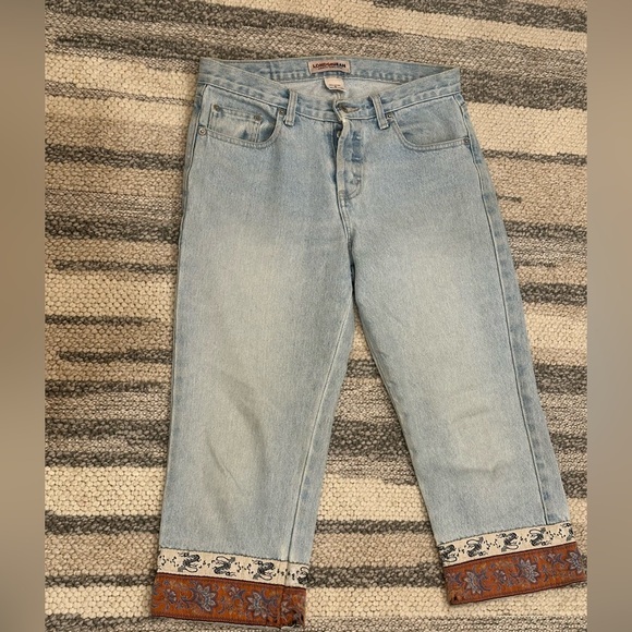 Vintage London Jean Women’s High Rise Light Wash Cropped Jeans – Size 8 - Picture 1 of 6